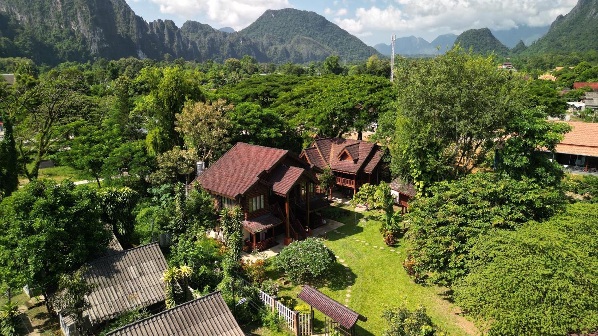 Namsong Bridge Bungalows Vang Vieng Exterior foto